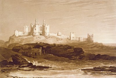 Dunstanborough Castle, from the 